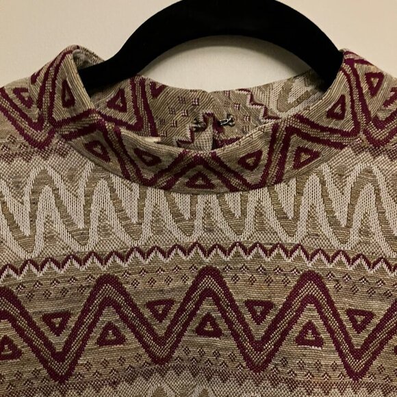 Vintage Zigzag Earthtones Dress - Picture 4 of 7